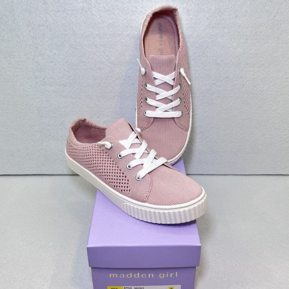 Madden Girl Marisa-K slip-on sneaker knit blush women 9.5